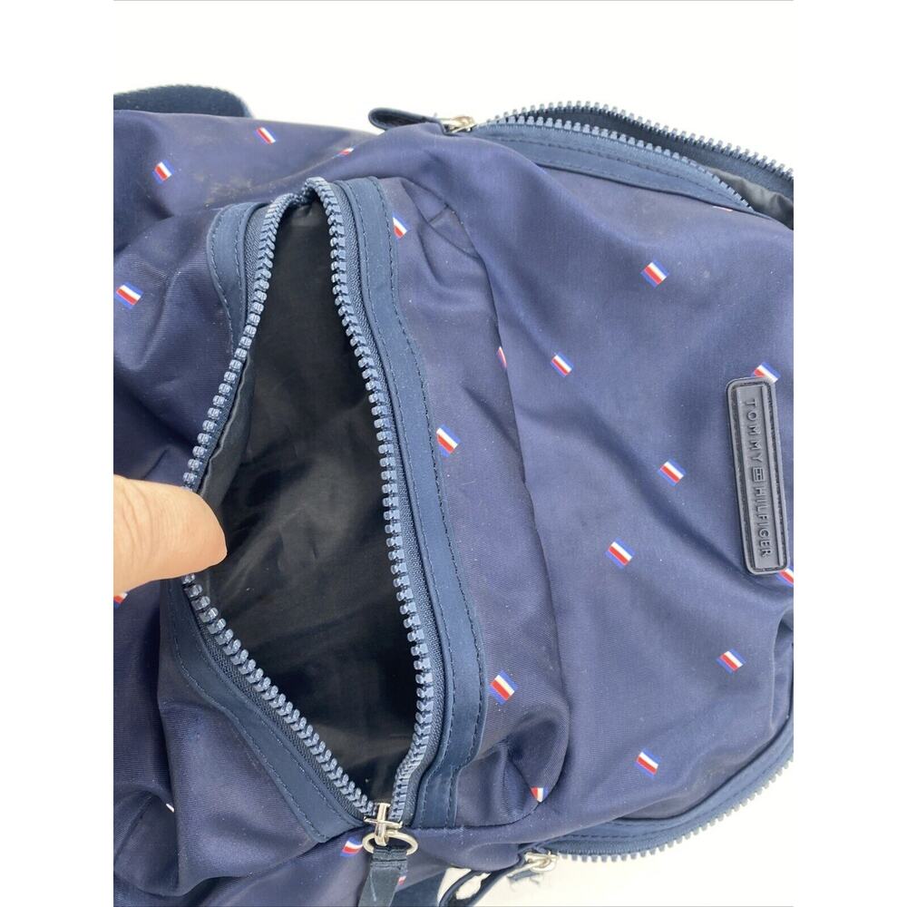 TOMMY HILFIGER | Women's Backpack - Blue w/ Multiple Logos Small - Picture 10 of 11